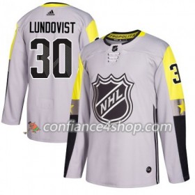 Adidas Maillot de Hockey New York Rangers Henrik Lundqvist 30 2018 NHL All-Star Metro Division Gris Authentic - Homme